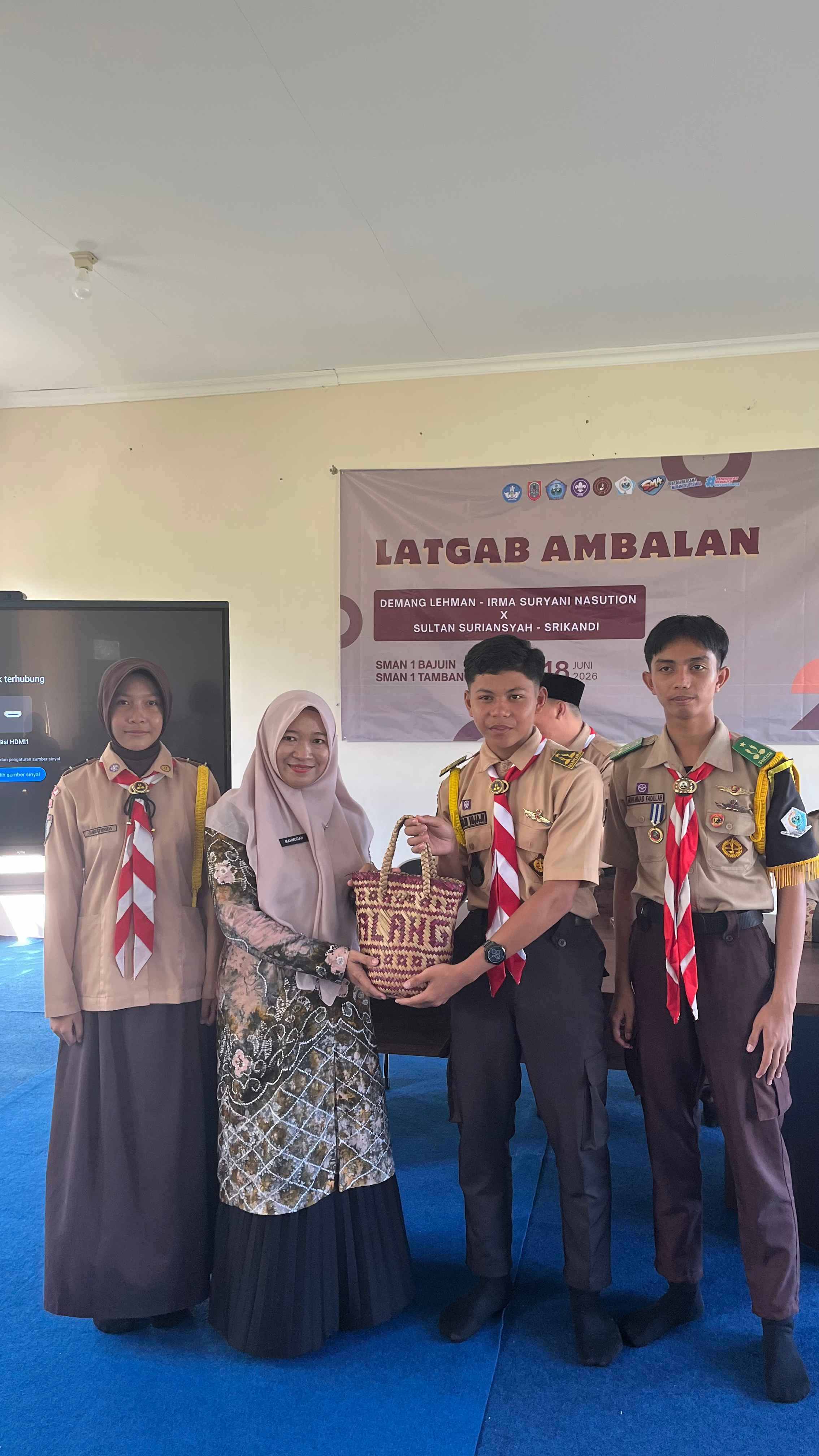 Latihan Gabungan Pramuka bersama SMAN 1 Tambang Ulang